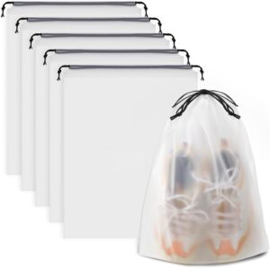 Clear Shoe Bags for Travel 5 PCS, 15.7" x 11.8" Travel Shoe Bags for Packing